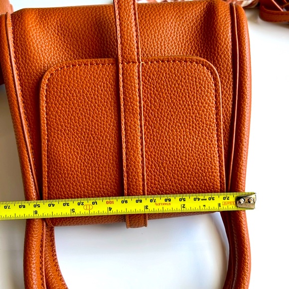 Trendy handbag or shoulder bag removable strap, vegan leather, pouch, tie scarf - Picture 7 of 11